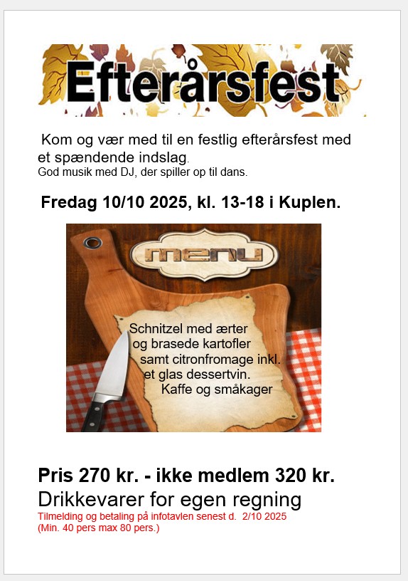 Efterårsfest